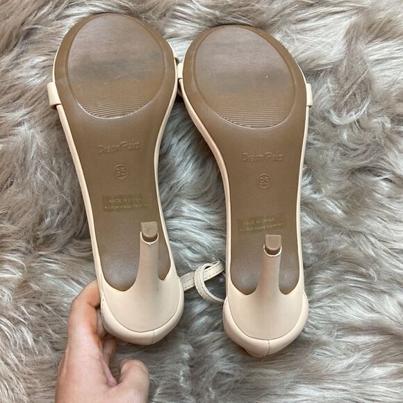 DREAM PAIRS Karrie High Stiletto Pump Heeled Open Toe Ankle Strap Nude Sandals - Picture 10 of 14